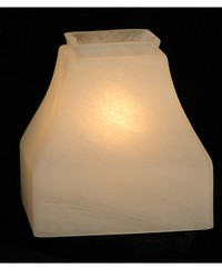 5in Sq Bungalow Alabaster Shade 26250 by  Grey Watkins 