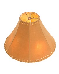 14in  Wide Faux Leather Tan Hexagon Shade 26351 by   