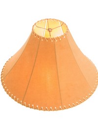 18in  Wide Faux Leather Tan Hexagon Shade 26352 by   