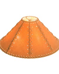 18in  Wide Faux Leather Tan Hexagon Shade 26355 by   