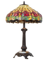 28in High Colonial Tulip Table Lamp 265014 by   