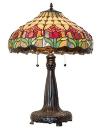 26in High Colonial Tulip Table Lamp 265016 by   