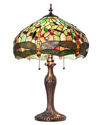 23in High Tiffany Hanginghead Dragonfly Table Lamp 266010 by   