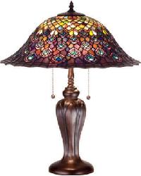 Tiffany Peacock Feather Table Lamp 26666 by   