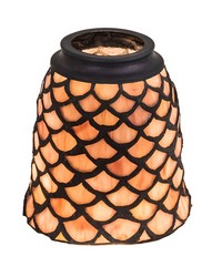 4in W Tiffany Fishscale Fan Light Shade 27469 by   