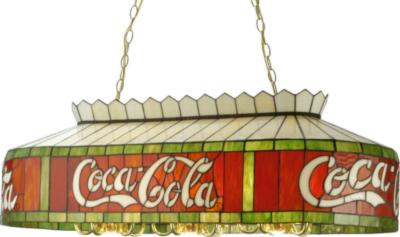 Tiffany Americana Recreation ANTIQUE REPRODUCTIONS Coca-Cola Oblong Pendant
