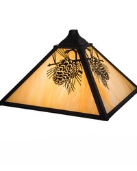 18in  Wide Pinecone Mission Shade 29498 by   