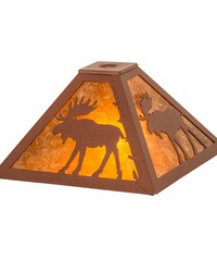 12in Sq Lone Moose Shade 32513 by   