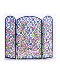 Rose Trellis Folding Fireplace Screen 35745 by   