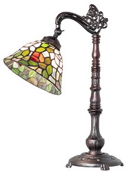 20in High Tiffany Rosebush Bridge Arm Desk Lamp 36110 by   