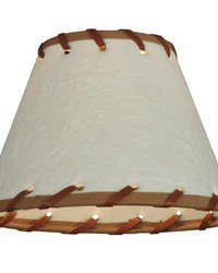 6.25in W X 4.25in H Parchment  Rawhide Shade 37252 by  Kasmir 