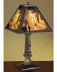 12in Sq Maxfield Parrish in Cinderellain  Porcelain Lithophane Shade 37455 by   