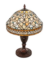 10in High Jeweled Quatrefoil Accent Lamp 44881 by  Bailey and Griffin 