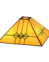 13in Sq Martini Mission Shade 48276 by   