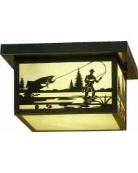 Fly Fisherman Flush Mount 51887 by   