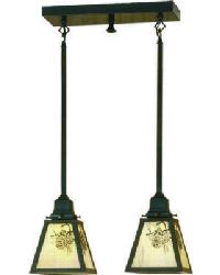 Pine Cone 2 Light Pendant 52018 by   