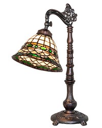 20in High Tiffany Roman Bridge Arm Table Lamp 65077 by   