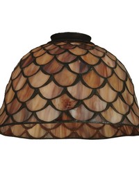 8in W Tiffany Fishscale Shade 65168 by   
