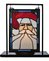 Santa Head Lighted Mini Tabletop Window by  RM Coco 