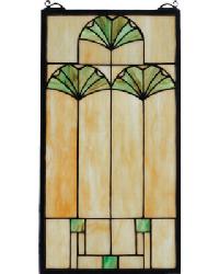 Ginkgo Stained Glass Window 67787 by   