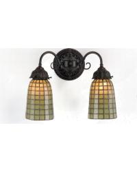 Geometric Green 2 Lt Wall Sconce 74056 by   
