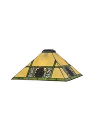 17.5in Sq Pinecone Ridge Shade 81557 by   