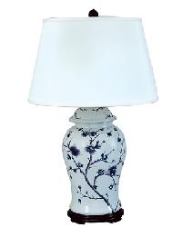 Oriental Blue Table Lamp by   