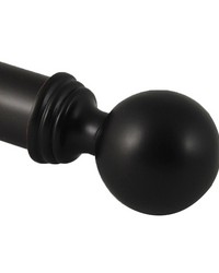 Ball Finial Antique Oil Black by  Brimar 