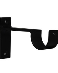 Standard Curtain Rod Bracket Antique Oil Black by  Kasmir Hardware 