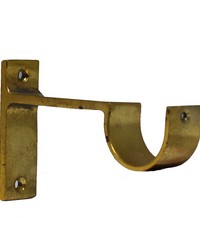 Standard Curtain Rod Bracket Antique Gold by   