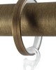 Brimar Flat Curtain Ring with Clip Brushed Gold