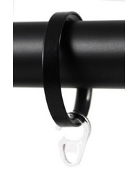 Flat Curtain Ring with Clip Shadow Black by   