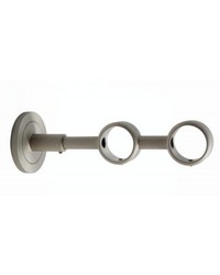 Double Bracket Brushed Nickel by   