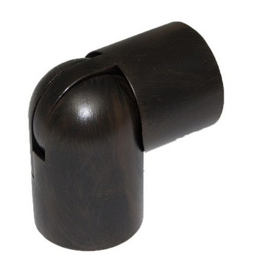 Brimar Adjustable Elbow Black Walnut in Fifth Avenue DX180 BWL Black  Curtain Rod Elbows and Swivel Sockets 
