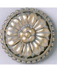Dainty Floral Resin Rosette by  The Finial Company 
