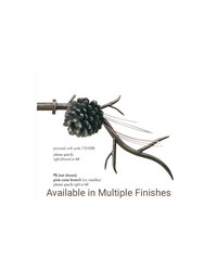 Pinecone Branch with Needles Finial by   