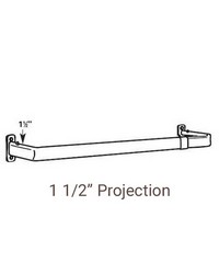 Single Lock-Seam Curtain Rod 28 to 48 by  Graber 