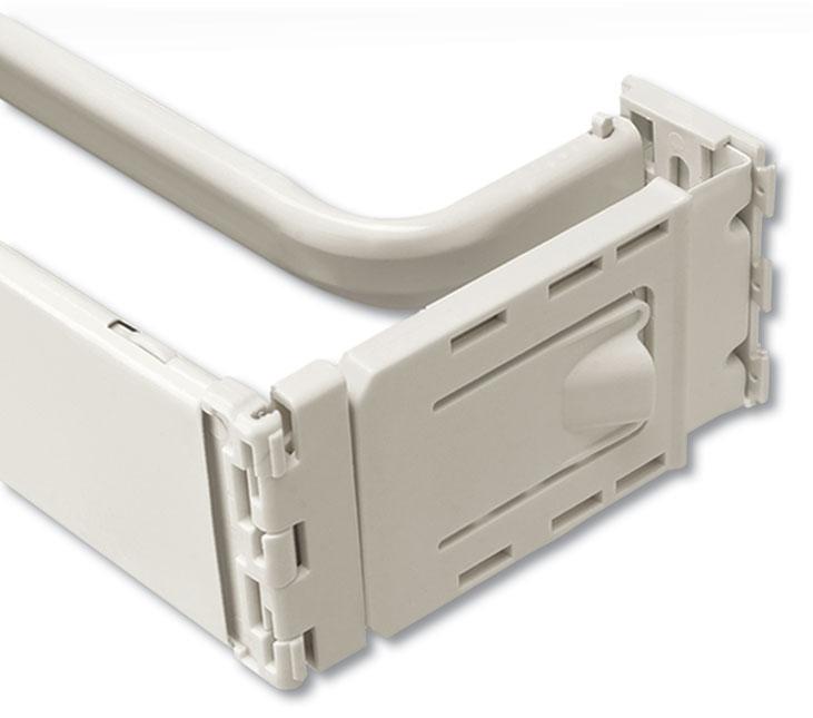 2 1/2 Dauphine and Curtain Rod Set Curtain Rods