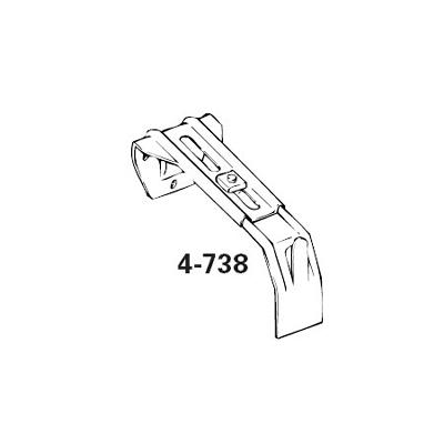 Graber 6 1/4 to 8 1/2 inch Metal Center Support Graber Catalog 4-738-1 Beige  Curtain Rod Brackets Extra Long Curtain Rod Accessories 