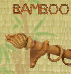 Bamboo Curtain Rods                              Menagerie Curtain Rods & Hardware