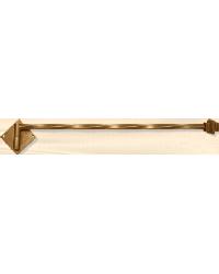 3/4in Diameter Twist Swing Arm Rod with Square Finial by   