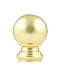 Ball Finial Polished Brass by  Vesta 