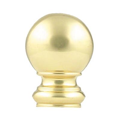 Vesta Ball Finial Polished Brass Brise Bise 161070 PB Brass Brass Metal Rods Traditional Curtain Rods Small Curtain Rods Extra Long Curtain Rods 