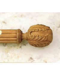 Wood Blooming Acorn Finial by  The Finial Company 