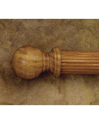 Wood Ball Finial by   