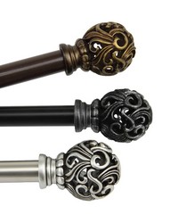 Adora Adjustable Curtain Rod Set by  Stout Wallpaper 