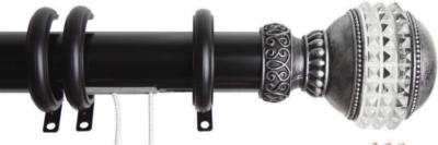 Gemstone Traverse Rod Rings Black Curtain Rods