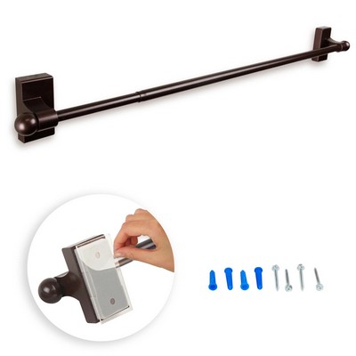Self-Adhesive Cafe Rod Cocoa 9-16in abo2023adds ADH  Cafe Curtain Rods 