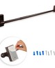 ABO Window Fashion Self-Adhesive Cafe Rod 17-30in Cocoa