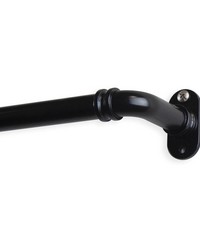 Blackout Curtain Rod Black 84-120in by   